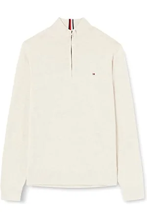 Tommy Hilfiger Herren PIMA ORG CTN Cashmere Zip Mock MW0MW28049 Halbzip-Sweater, , 3XL