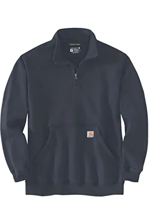 Carhartt Herren Loose Fit Midweight Quarter Zip Mock Neck Sweatshirt, , S EU