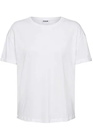 Noisy May Damen 27010978 T-Shirt, Weiß Bright White, 36 (Herstellergröße: S)