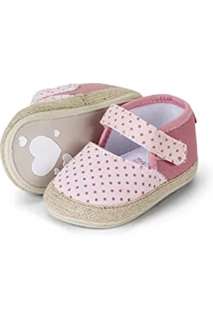 Sterntaler Baby Mädchen Ballerina Baby Babyballerina Punkte - Babyschuhe, Baby Ballerina Schuhe - mit rutschfester Herzchensohle - , 19/20 EU