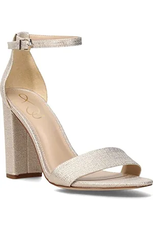 Sam Edelman Damen Yaro Sandale mit Absatz, Strukturiertes Jute-Leder, 38 EU