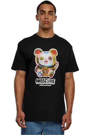 Mister Tee Herren Welcome Cat Heavy Oversize Tee M Black