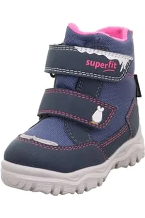 Superfit Mädchen HUSKY1 warm gefütterte Sympatex Stiefel, BLAU/PINK 8010