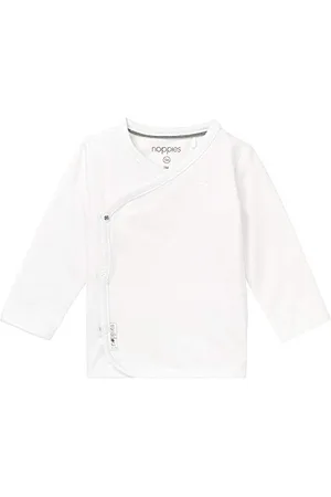 Noppies Unisex Baby U Tee Ls Little T-Shirt, Weiß, 50 EU