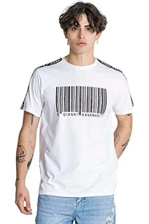 Gianni Kavanagh Herren White Signs Ribbon Tee T-Shirt, , M