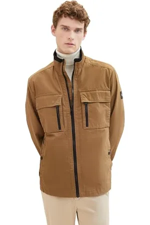 TOM TAILOR Herren Fieldjacke mit Brusttaschen aus Baumwolle, , M