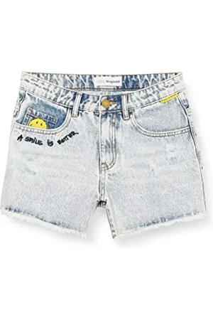 Desigual Girls Pant_Saxo Shorts, Blue, 5/6