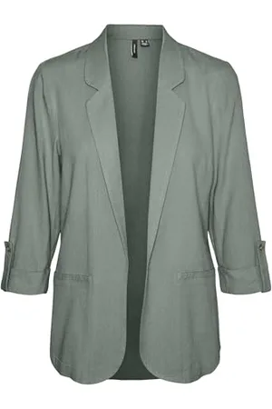VERO MODA Damen Blazer VMJesmilo Sakko mit Dreiviertel-Ärmeln 10279700 XL