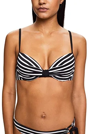 ESPRIT Damen Hamptons Beach Ay Rcs Pad.bra Bikini, Black 3, C EU