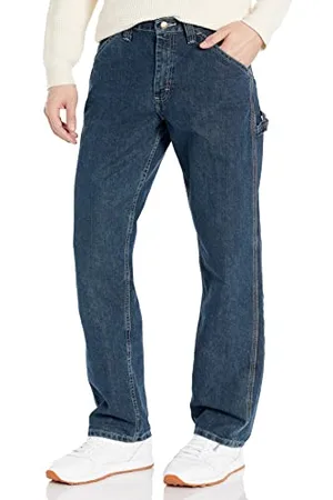 Lee Herren Latzhose Straight Leg Carpenter Jeans - Blau - 36W / 34L
