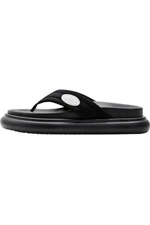 Desigual Damen Shoes_Boat_Thong Sandal, Black, 38 EU