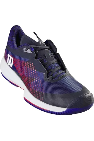 Wilson Herren KAOS Swift 1.5 Sneaker, Pearl Blue/Black/Safety Yellow, 46 2/3 EU