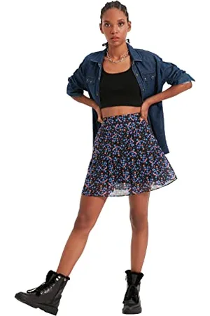 Trendyol Damen Floral Skirt, , 34 EU