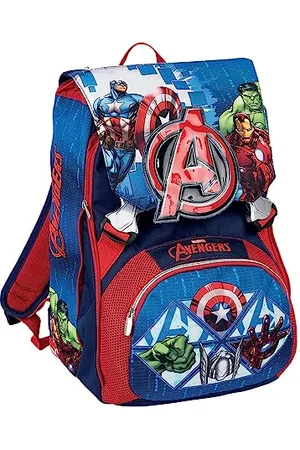 7 for all Mankind Schulranzen für Grundschule, ab 1. Klasse, Erweiterbarer Schulranzen, Extra Volumen; Geräumige Schultasche für Mädchen und Jungen, mehrfarbig/THE AVENGERS