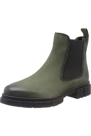 Bugatti Damen 433-A9651 Stiefel Warmfutter, Grün/Schwarz, 36 EU