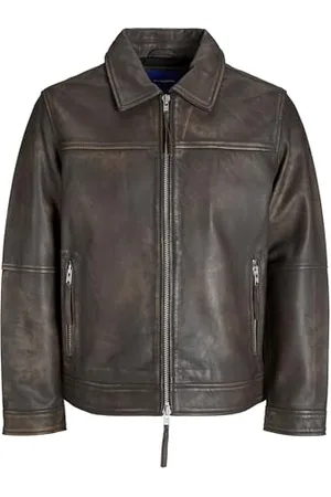 JACK & JONES Male Lederjacke Lederjacke