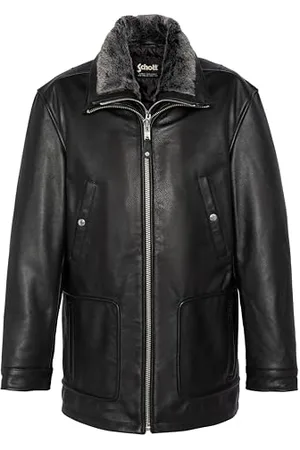 Schott NYC Herren LC8100LONG Lederjacke, , L