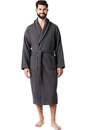 Ladeheid Herren Frottee Bademantel aus 100% Baumwolle Waffelpiqué LA40-226 ( , S)