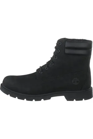 Timberland Damen Linden Woods 6 Inch Faux Fur Lined WR Stiefel, Black Nubuck, 38.5 EU
