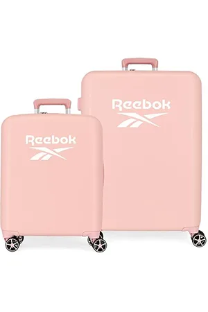 Reebok Roxbury Koffer-Set, Rosa, 55/70 cm, robust, ABS-Kunststoff, integrierter TSA-Verschluss, 119,4 l, 6 kg, 4 Doppelrollen, Handgepäck, Rosa, Set de maletas, kofferset