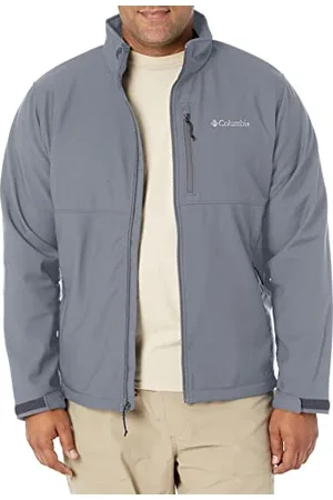 Columbia Herren Ascender Softshelljacke mit Reißverschluss vorne Shell-Jacke, Grau (Graphite//Nature