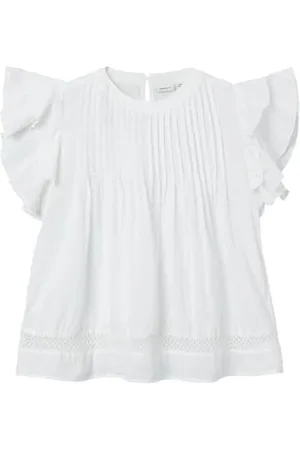 NAME IT Mädchen NKFFARIDE SS TOP NOOS Kurzarmbluse, , 116 cm