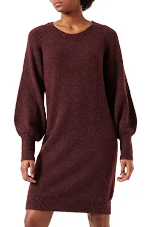 VERO MODA Damen Vmsimone O-Neck Dress Ga Noos Kleid, Port Royale, XS EU