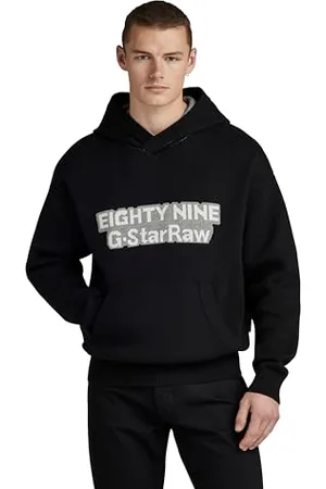 G-Star RAW Herren Graphic Loose Knitted Hoodie, , S