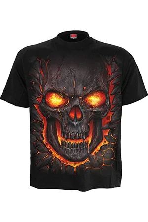 Spiral Skull Lava - T-Shirt - - L