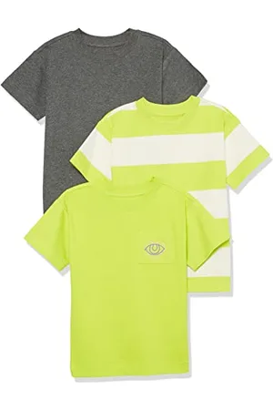 Amazon Unisex Kinder Modernes Kurzarm-T-Shirt, 3er-Pack, , 5 Jahre