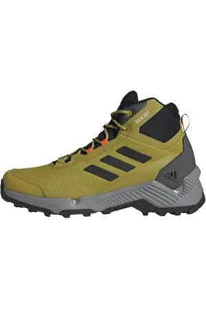 adidas Herren Eastrail 2.0 Mid RAIN.RDY Hiking Shoes Wanderschuhe, Pulse Olive/Core Black/Impact Orange, 38 2/3 EU
