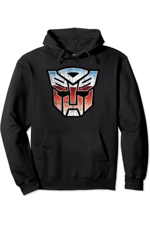 TRANSFORMERS Logo Autobot Distressed Pullover Hoodie