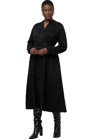 Ulla Popken Damen Cuprokleid Kleider, , 46-48