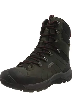 Keen Herren Revel 4 High Polar Schneestiefel, Magnet/Red Carpet, 45 EU