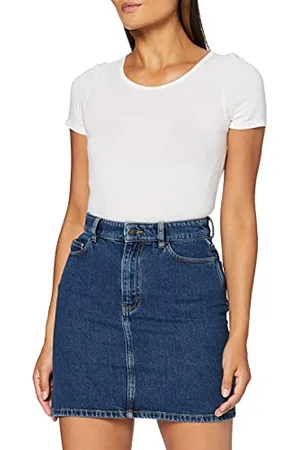 People Tree Peopletree Damen Catrina Denim Skirt Rock, , 38 (Herstellergröße: 12)