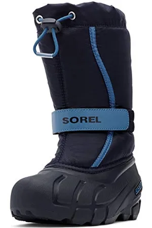 sorel KIDS FLURRY Schneestiefel für Unisex Kinder, Blau (Collegiate Navy x Atmosphere) - Youth, 37 EU