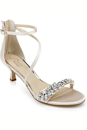 Badgley Mischka Damen Daleyza Sandale mit Absatz, Champagner, 40 EU