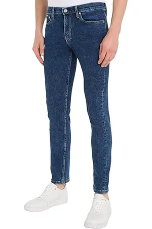 Calvin Klein Jeans Herren Jeans Slim Fit, Blau (Denim Dark), 32W / 32L