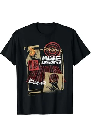 Imagine Dragons Offizielle exklusive japanische Collage T-Shirt