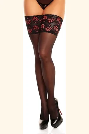 Glamory Deluxe 20 halterlose Strümpfe- -XL