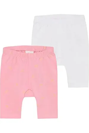 QS by s.Oliver Junior Baby Girls 2130666 Doppelpack Capri Leggings, 0100, 62