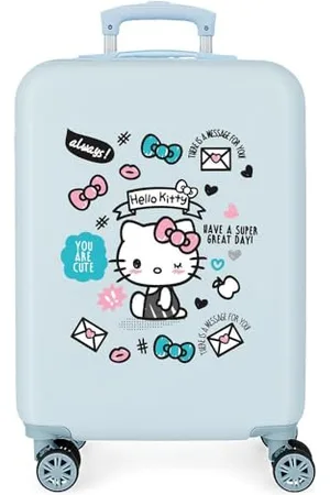 Hello Kitty You are Cute Kabinenkoffer 38x55x20 cms Hartschalen ABS Kombinationsschloss 35L 2,3Kgs 4 Räder Handgepäck