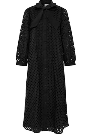 Y.A.S Y.A.S Damen JOSANNE 7/8 MIDI Dress S. NOOS Kleid, Black, X-Large