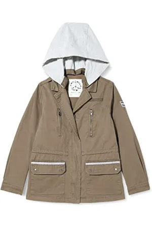 IKKS JUNIOR Jungen en Coton À Capuche Avec Fermeture Éclair Xu42042.56 Parka, mit Kapuze, 10 Jahre