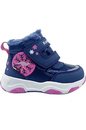 KangaROOS Jungen Mädchen K-ww Mia RTX Schneestiefel, dk Navy/Daisy pink, 23 EU