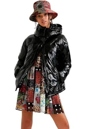 Desigual Womens Padded_SUNLION Jacket, Black, L