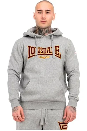 Lonsdale London Herren Kapuzensweatshirt schmale Passform Hooded Classic LL002, , S