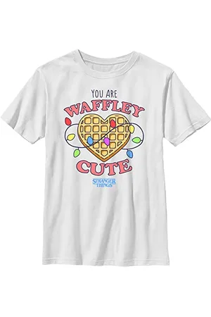 Stranger Things Unisex Kinder Waffley Cute Short Sleeve T-shirt, , Einheitsgröße
