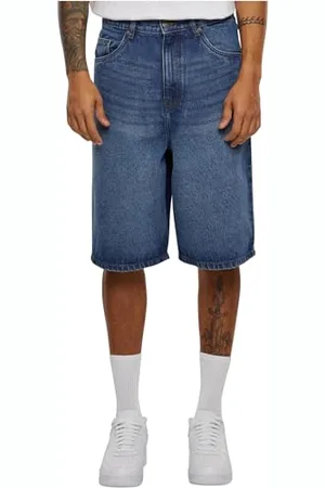 Urban classics Herren Shorts 90`s Heavy Denim Shorts, Jeans-Shorts für Männer, Weites Bein, 3/4 Länge, , 28