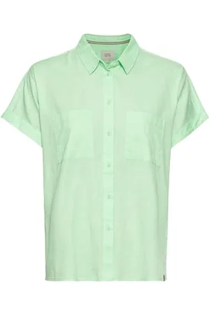 Camel Active Damen Halbarm Bluse aus einem Baumwoll-Twill Womenswear-M